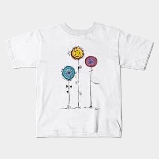 Trinity Flowers Or Dream Catchers Kids T-Shirt